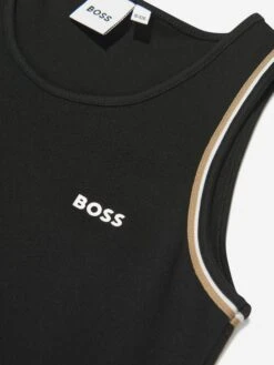 Boss Girls Sleeveless Milano Dress In Black -Monna Clothing Shop BOSS4059 BLACK 3