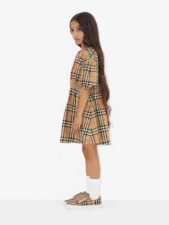 Girls Shelley Dress In Archive Beige Check 13 Girls Shelley Dress In Archive Beige Check -Monna Clothing Shop BURA3028