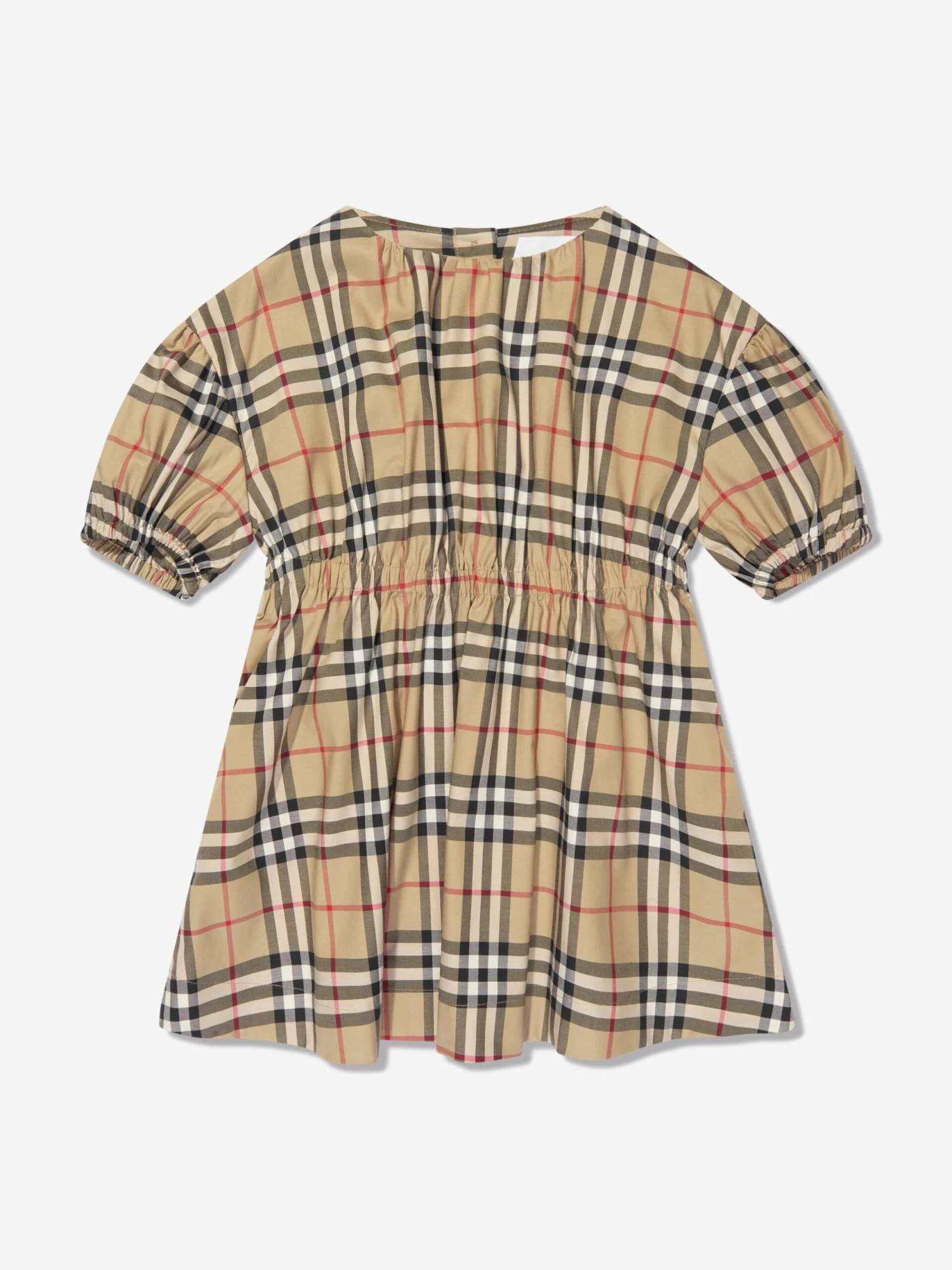 Girls Shelley Dress In Archive Beige Check 3 Girls Shelley Dress In Archive Beige Check