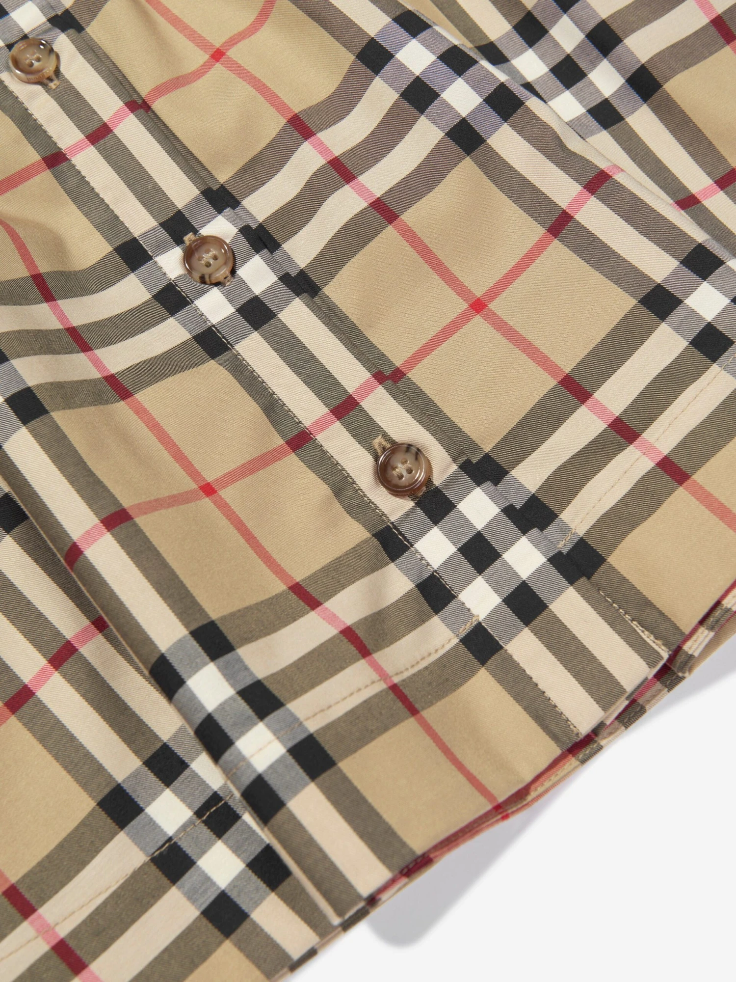 Girls Shelley Dress In Archive Beige Check 7 Girls Shelley Dress In Archive Beige Check - Image 5