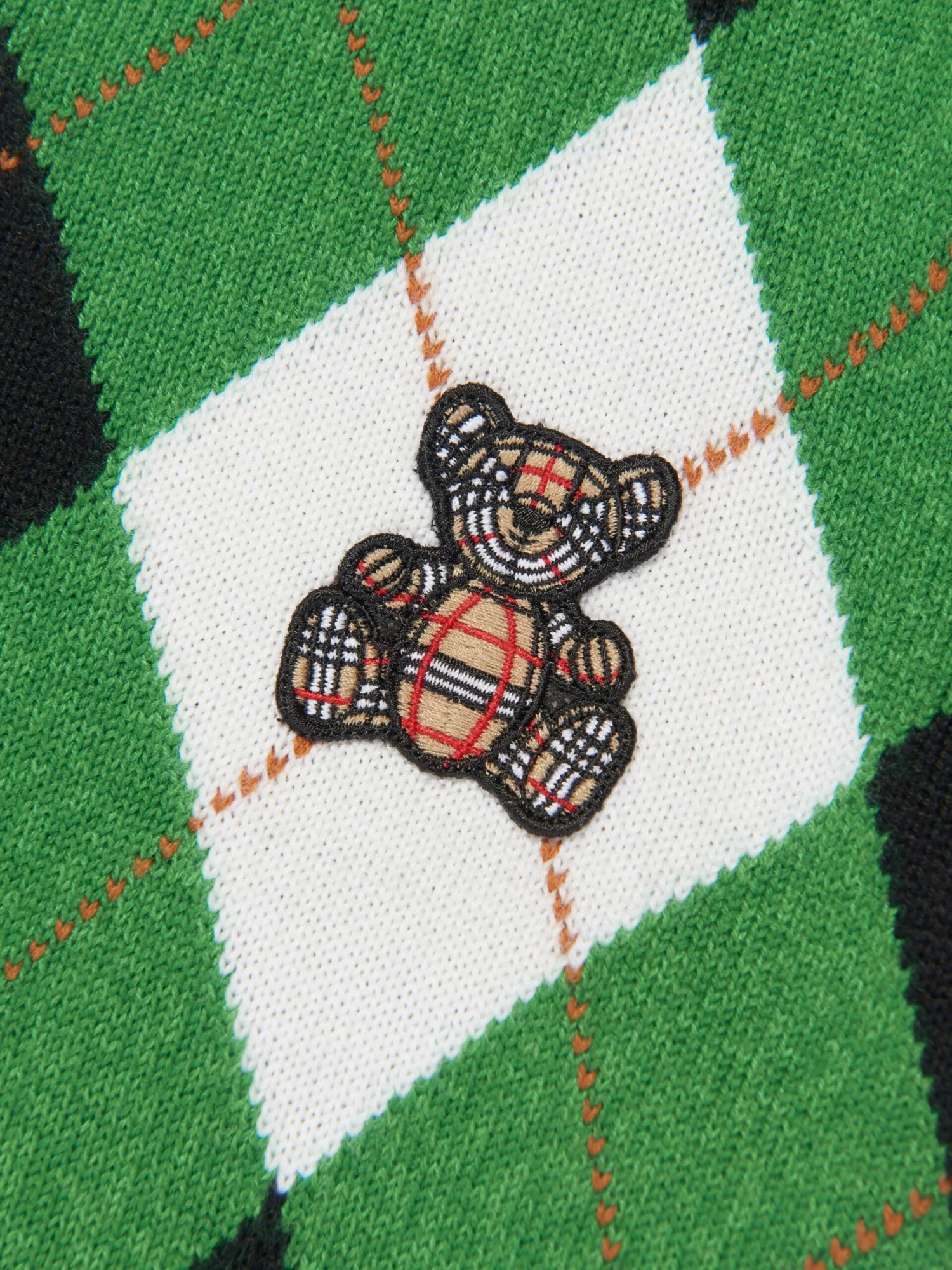 Girls Bess Argyle Dress In Green 6 Girls Bess Argyle Dress In Green - Image 4