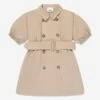Girls Regina Dress In Soft Fawn -Monna Clothing Shop BURA3033 A7405 1
