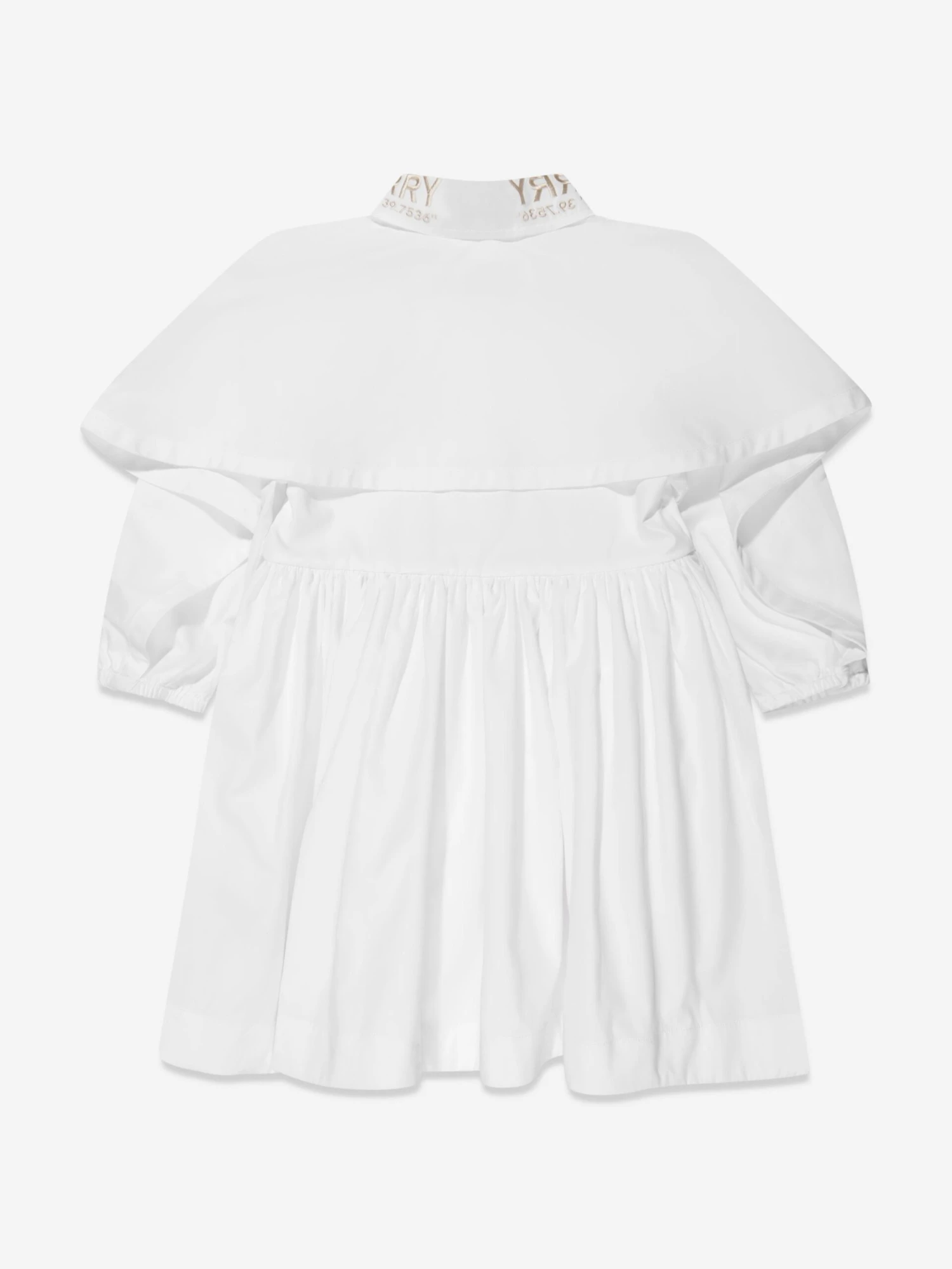 Girls Lyria Shirt Dress In White 4 Girls Lyria Shirt Dress In White - Image 2
