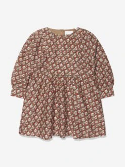 Girls Elita Dress In Beige -Monna Clothing Shop BURA3038 B6101 1