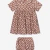 Baby Girls Geraldine Dress In Beige -Monna Clothing Shop BURA3047 B6101 1