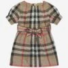 Baby Girls Mini Marva Check Dress In Archive Beige 1 Baby Girls Mini Marva Check Dress In Archive Beige -Monna Clothing Shop BURA3111 A7168 1