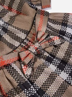 Girls Marva Check Dress In Archive Beige -Monna Clothing Shop BURA3112 A7168 4