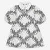 Girls Alesea Crest Dress In White -Monna Clothing Shop BURA3120 A8788 1