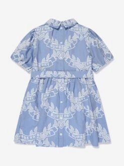 Girls Mariele Crest Dress In Blue 9 Girls Mariele Crest Dress In Blue -Monna Clothing Shop BURA3131 A1141 2
