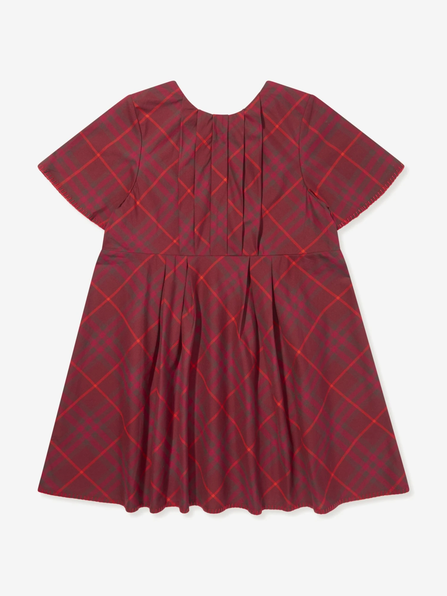 Girls Check Gia Dress In Red 3 Girls Check Gia Dress In Red