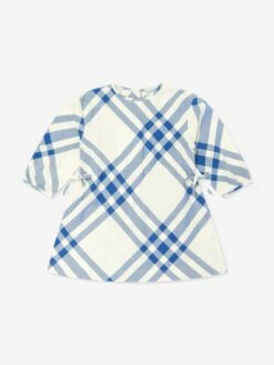 Baby Girls Check Mini Trevelle Dress In White