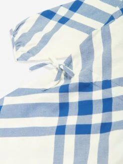 Baby Girls Check Mini Trevelle Dress In White -Monna Clothing Shop BURS4174 WHITE 3