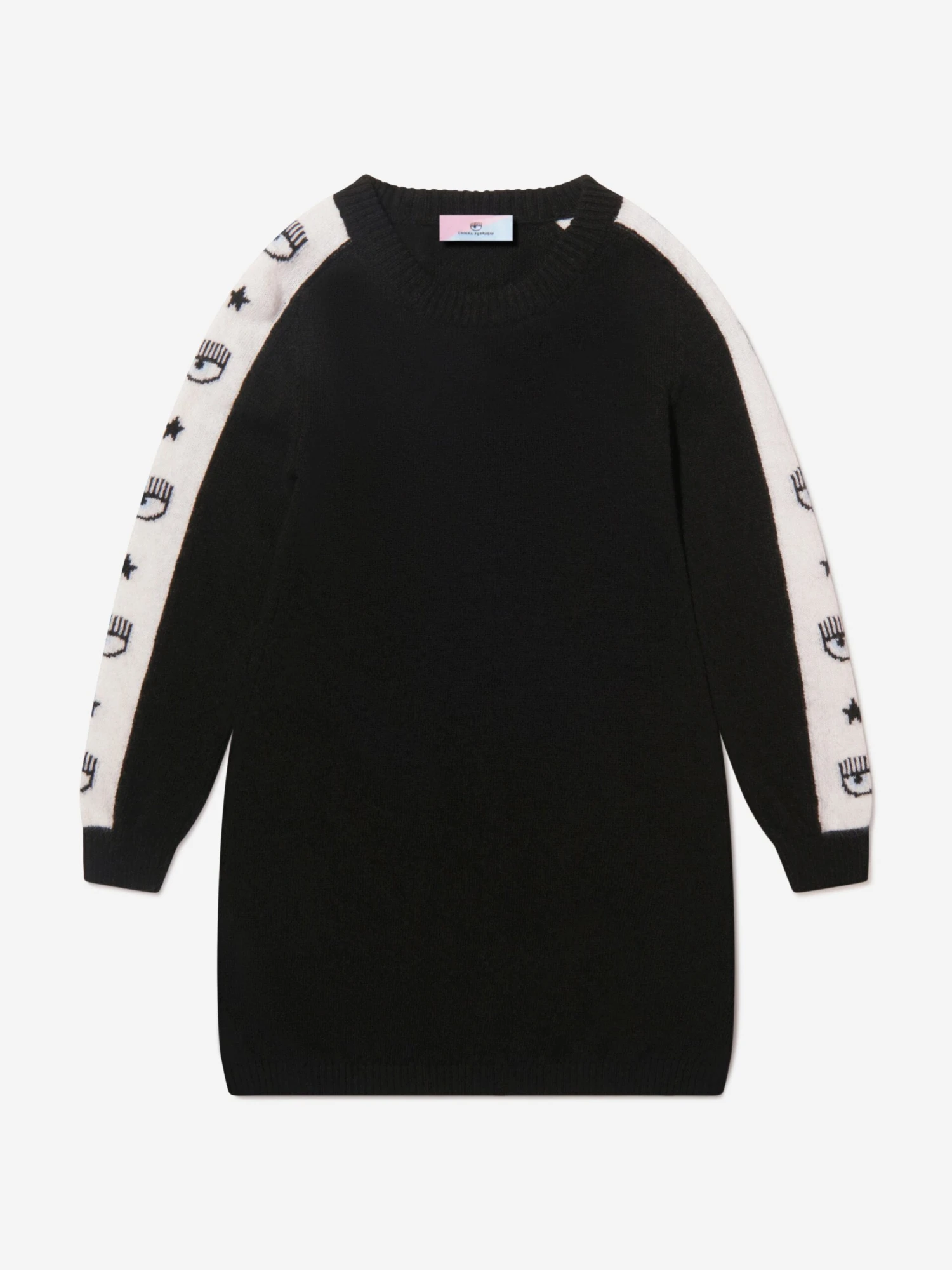 Chiara Ferragni Girls Logomania Knitted Dress 3 Chiara Ferragni Girls Logomania Knitted Dress