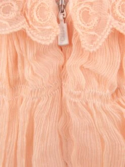 Chloé Chloe Girls Light Pink Silk Dress -Monna Clothing Shop CHLA0034 RD003 3