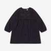 Chloé Girls Embroidered Milano Dress In Navy 1 Chloé Girls Embroidered Milano Dress In Navy -Monna Clothing Shop CHLA3033 859 1