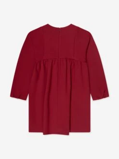 Chloé Girls Embroidered Milano Dress In Red -Monna Clothing Shop CHLA3034 96D 2