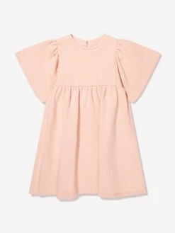 Chloé Girls Flower Dress In Pink