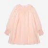 Chloé Girls Smocked Ceremony Dress In Pink 1 Chloé Girls Smocked Ceremony Dress In Pink -Monna Clothing Shop CHLA3036 45K 1