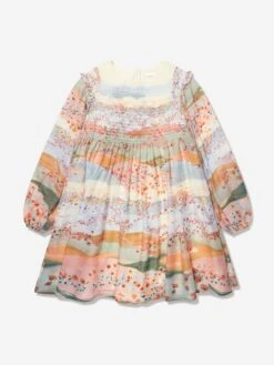 Chloé Girls Ceremony Dress In Multicolour