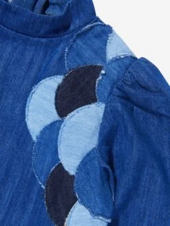 Chloé Girls Denim Dress 8 Chloé Girls Denim Dress -Monna Clothing Shop CHLOE M68702 3