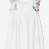 Chloé Baby Girls Ruffle Dress In Ivory 2 Chloé Baby Girls Ruffle Dress In Ivory -Monna Clothing Shop CHLS4001 OFFWHITE 1