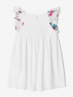 Chloé Baby Girls Ruffle Dress In Ivory -Monna Clothing Shop CHLS4001 OFFWHITE 2