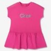 Chloé Baby Girls T-Shirt Dress In Pink 1 Chloé Baby Girls T-Shirt Dress In Pink -Monna Clothing Shop CHLS4005 PINK 1