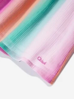Chloé Baby Girls Crepe Rainbow Dress In Multicolour -Monna Clothing Shop CHLS4006 MULTICOLOURED 3
