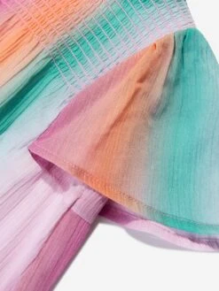 Chloé Baby Girls Crepe Rainbow Dress In Multicolour -Monna Clothing Shop CHLS4006 MULTICOLOURED 4