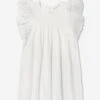 Chloé Girls Ruffle Dress In White -Monna Clothing Shop CHLS4029 OFFWHITE 1