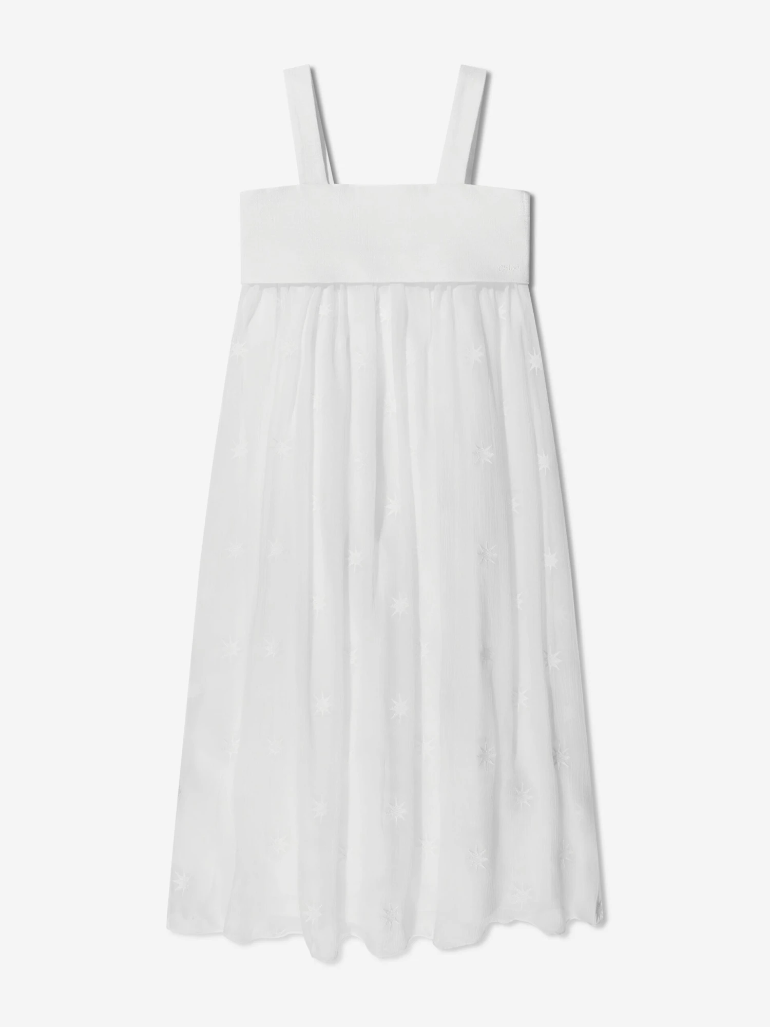 Chloé Girls Silk Ceremony Dress In Ivory 3 Chloé Girls Silk Ceremony Dress In Ivory