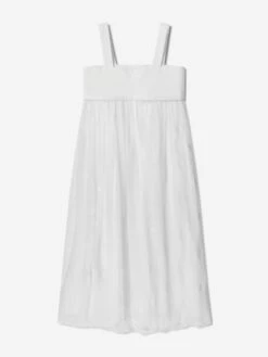 Chloé Girls Silk Ceremony Dress In Ivory 9 Chloé Girls Silk Ceremony Dress In Ivory -Monna Clothing Shop CHLS4035 OFFWHITE 2