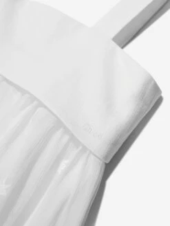 Chloé Girls Silk Ceremony Dress In Ivory 10 Chloé Girls Silk Ceremony Dress In Ivory -Monna Clothing Shop CHLS4035 OFFWHITE 3