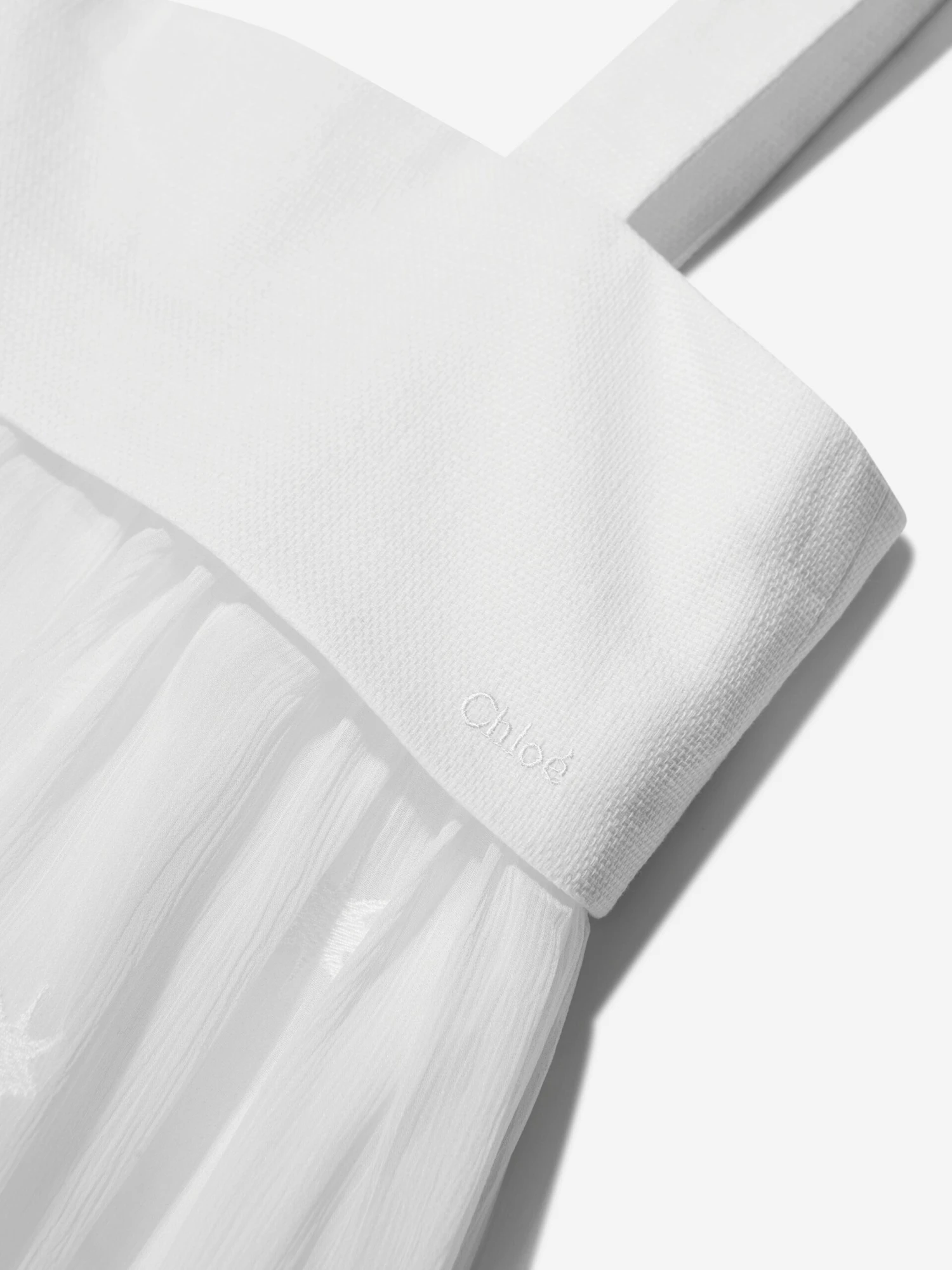 Chloé Girls Silk Ceremony Dress In Ivory 6 Chloé Girls Silk Ceremony Dress In Ivory - Image 4