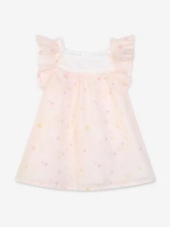 Chloé Baby Girls Dress And Soft Toy Gift Set In Pink 16 Chloé Baby Girls Dress And Soft Toy Gift Set In Pink -Monna Clothing Shop CHLS4072 SALMON 3