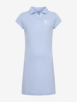 Converse Girls Polo CTP Fitted Dress In Blue