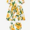 Baby Girls Rose Print Dress In Multicolour -Monna Clothing Shop DAGS4073 MULTICOLOURED 1