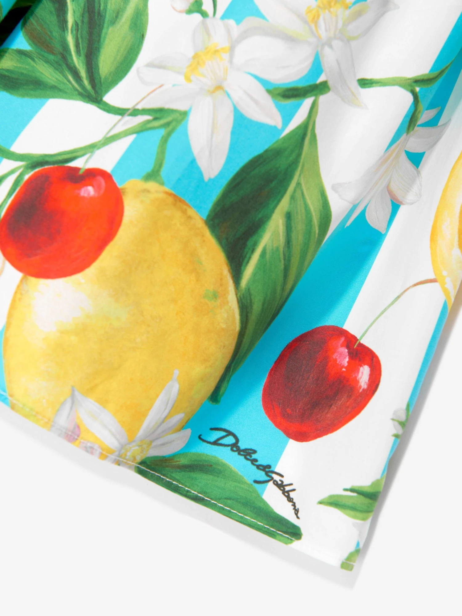 Girls Lemon Print Dress In Multicolour 6 Girls Lemon Print Dress In Multicolour - Image 4