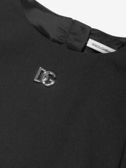 Girls Metal Logo Dress In Black 10 Girls Metal Logo Dress In Black -Monna Clothing Shop DAGS4145 BLACK 3
