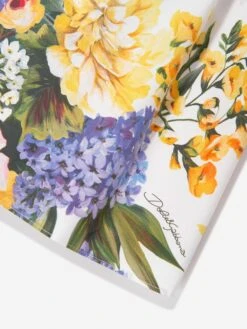 Girls Flower Print Cotton Dress In Multicolour -Monna Clothing Shop DAGS4146 MULTICOLOURED 4