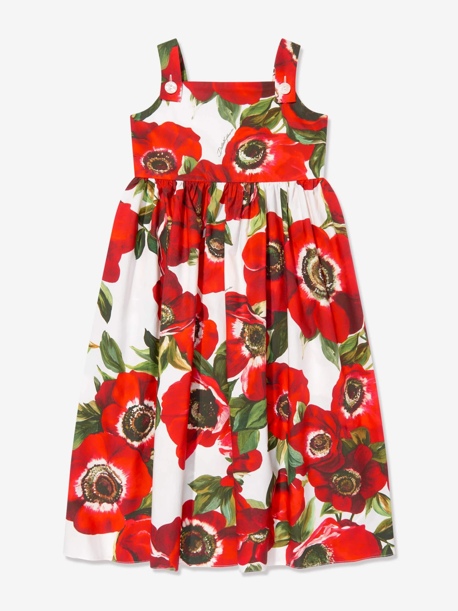 Girls Anemone Print Dress In Multicolour 3 Girls Anemone Print Dress In Multicolour