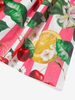 Girls Fruit Print T-Shirt Dress In Multicolour -Monna Clothing Shop DAGS4159 MULTICOLOURED 4