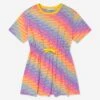 Girls Logomania Dress In Multicolour 1 Girls Logomania Dress In Multicolour -Monna Clothing Shop DAGS4162 MULTICOLOURED 1