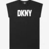 DKNY Girls 2-In-1 Milano Dress In Black 1 DKNY Girls 2-In-1 Milano Dress In Black -Monna Clothing Shop DKNA3020 09B 1
