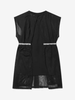 DKNY Girls 2-In-1 Milano Dress In Black -Monna Clothing Shop DKNA3020 09B 4