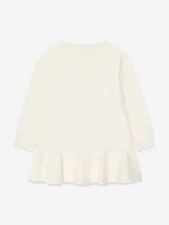 Girls Logo Jersey Dress In Ivory -Monna Clothing Shop EMIA3029 186 2