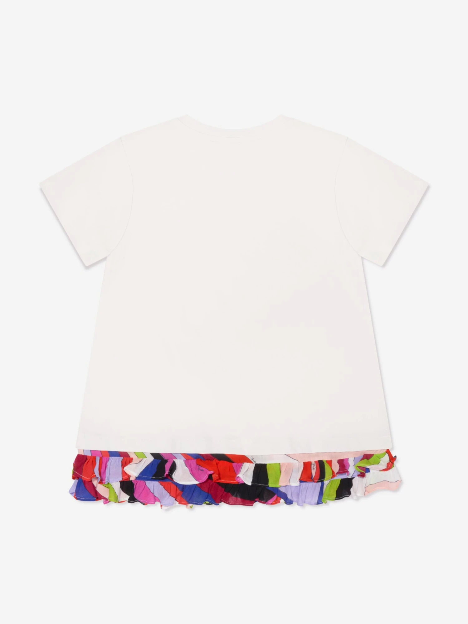 Girls Logo T-Shirt Dress In Ivory 4 Girls Logo T-Shirt Dress In Ivory - Image 2