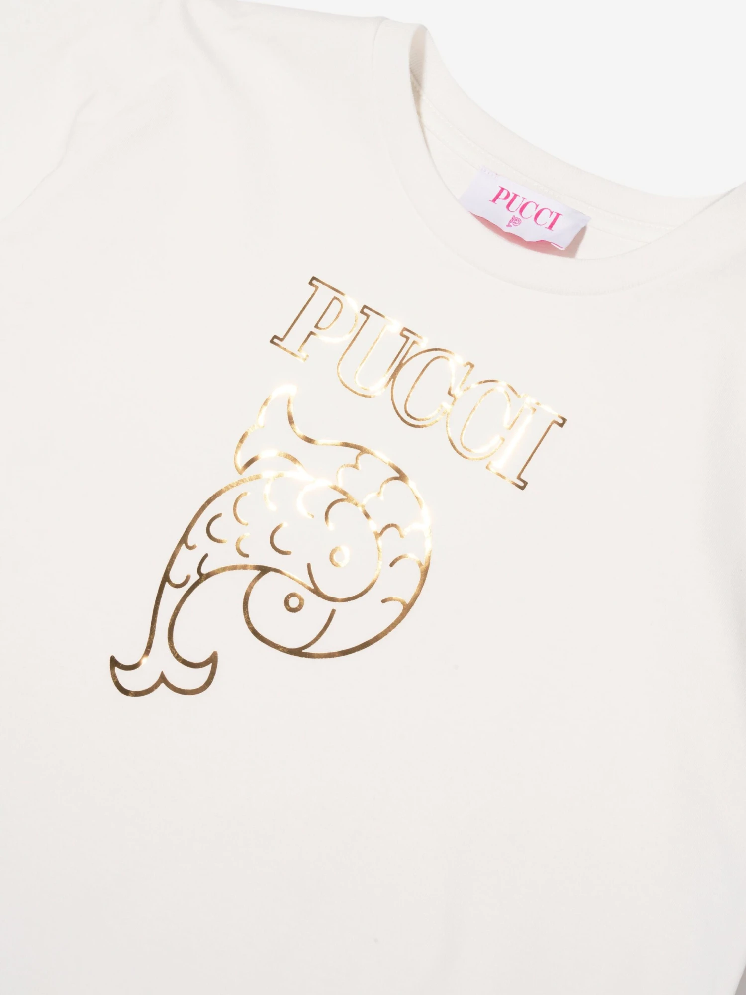Girls Logo T-Shirt Dress In Ivory 5 Girls Logo T-Shirt Dress In Ivory - Image 3