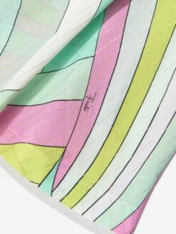 Girls Iride Print Dress In Multicolour -Monna Clothing Shop EMIA3035 631OR 4