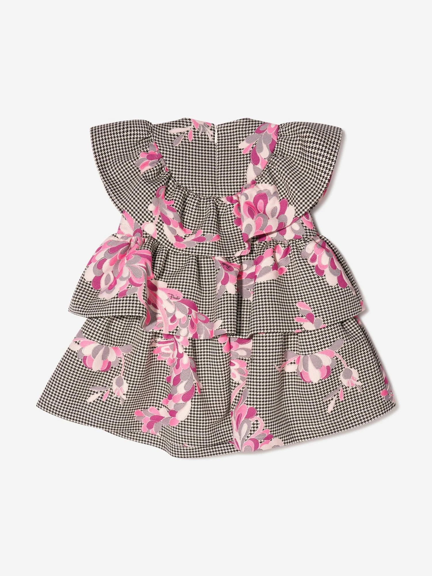 Girls Patterned Tiered Dress 4 Girls Patterned Tiered Dress - Image 2